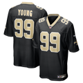 New Orleans Saints Chase Young Nike Black Game Jersey