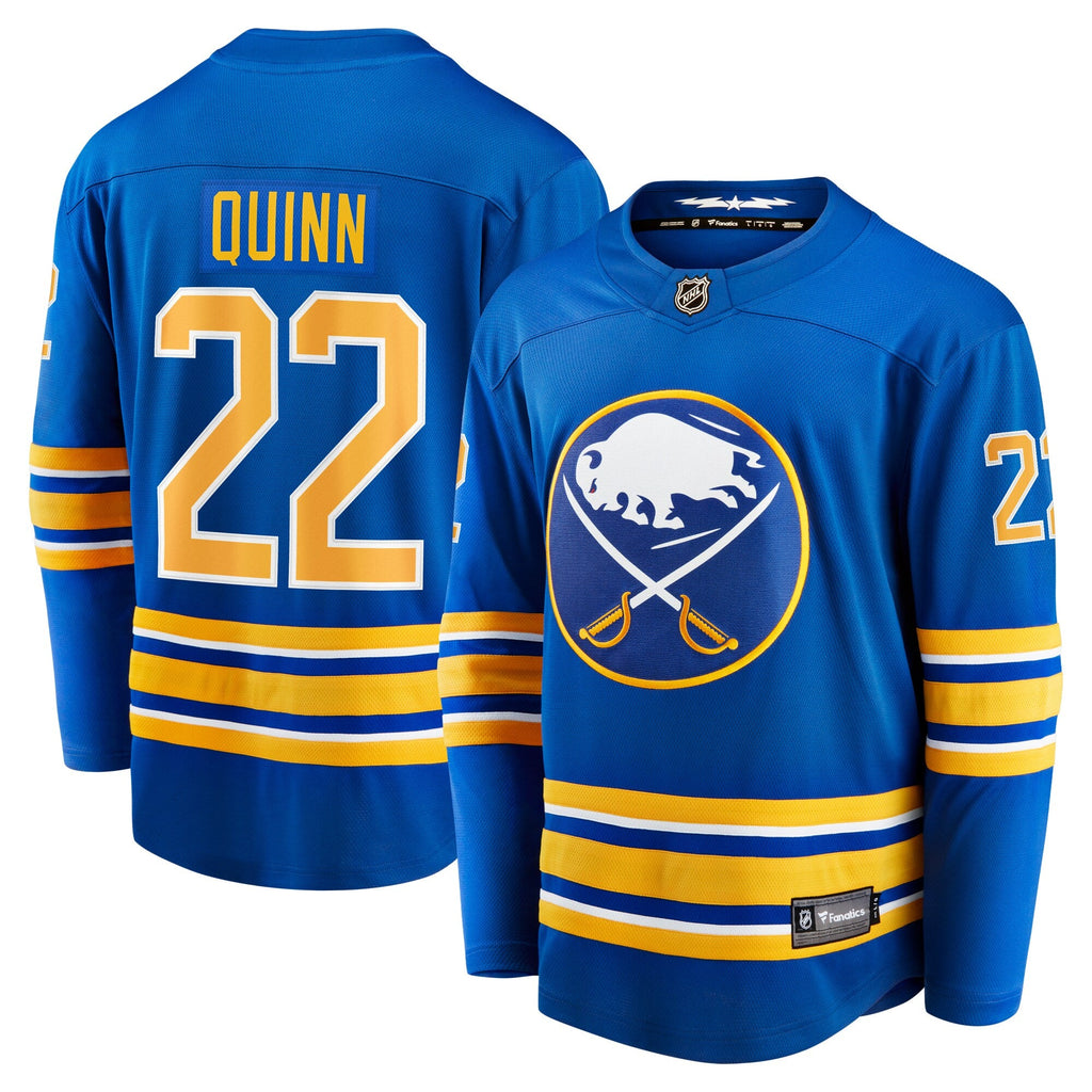 Buffalo Sabres Jack Quinn Fanatics Royal Home Breakaway Jersey