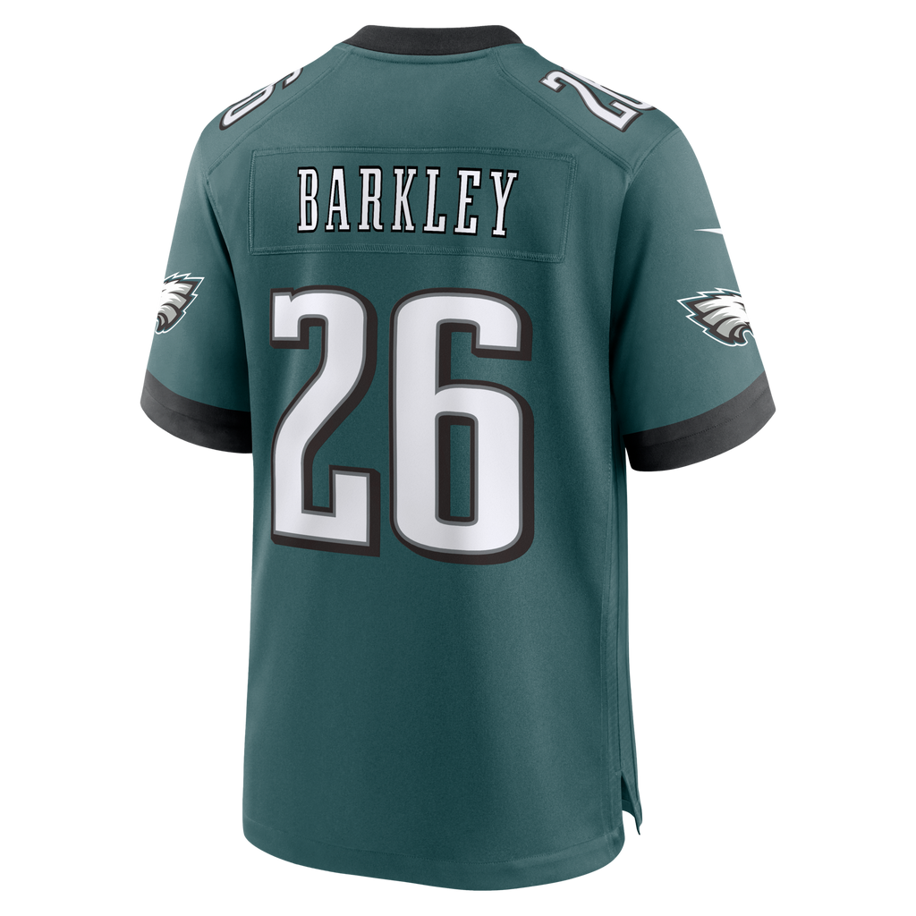 Philadelphia Eagles Saquon Barkley Nike Midnight Green Team Game Jersey
