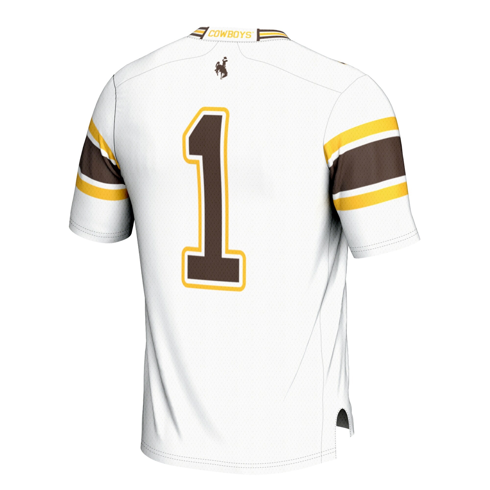 GameDay Greats #1 White Wyoming Cowboys Football Jersey