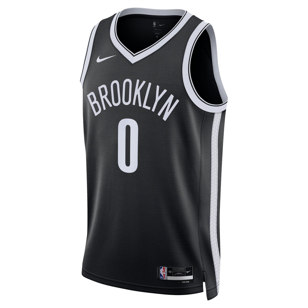 Brooklyn Nets Nike Icon Swingman Jersey - Black - Mikel Brown Jr.