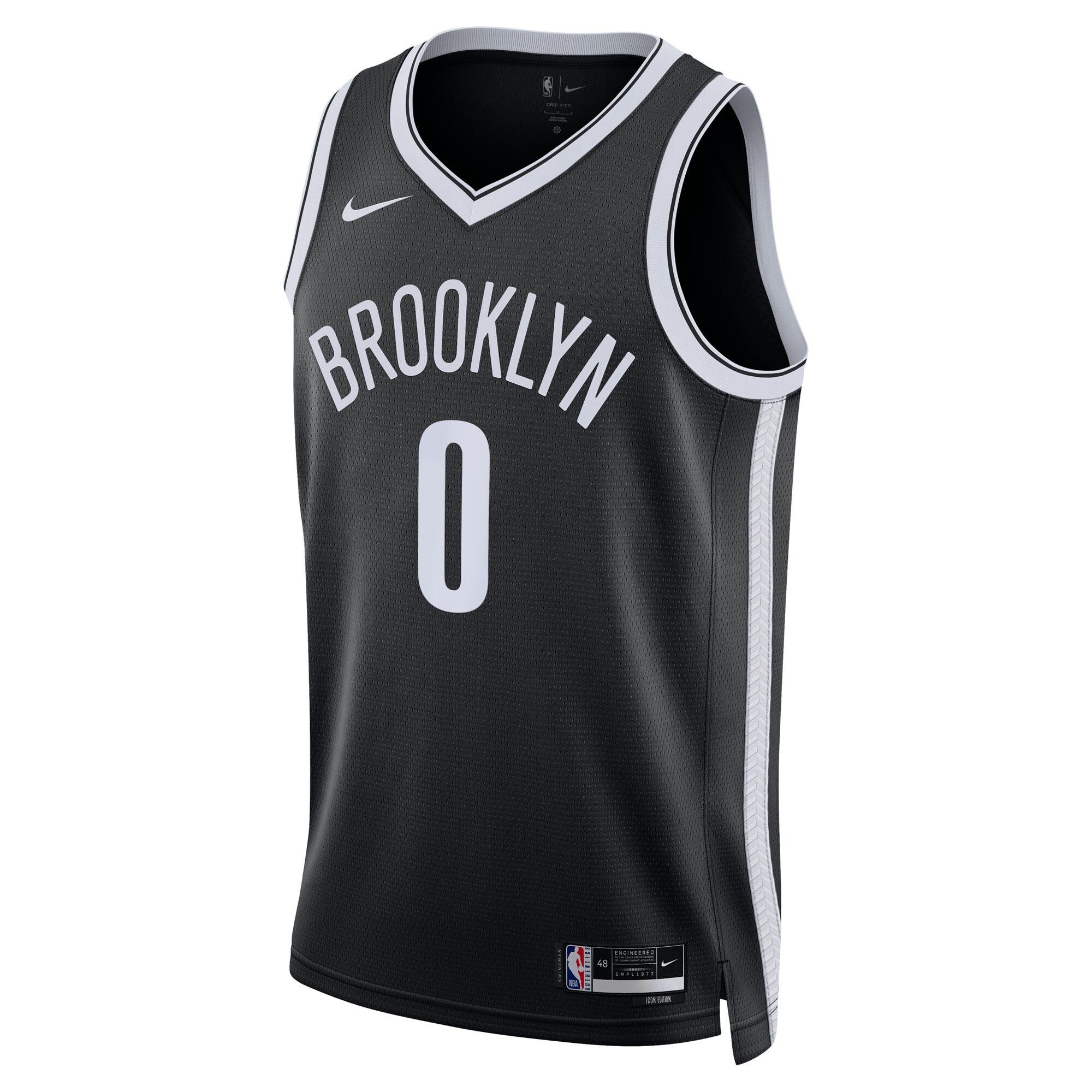 Brooklyn Nets Nike Icon Swingman Jersey - Black - Mikel Brown Jr.