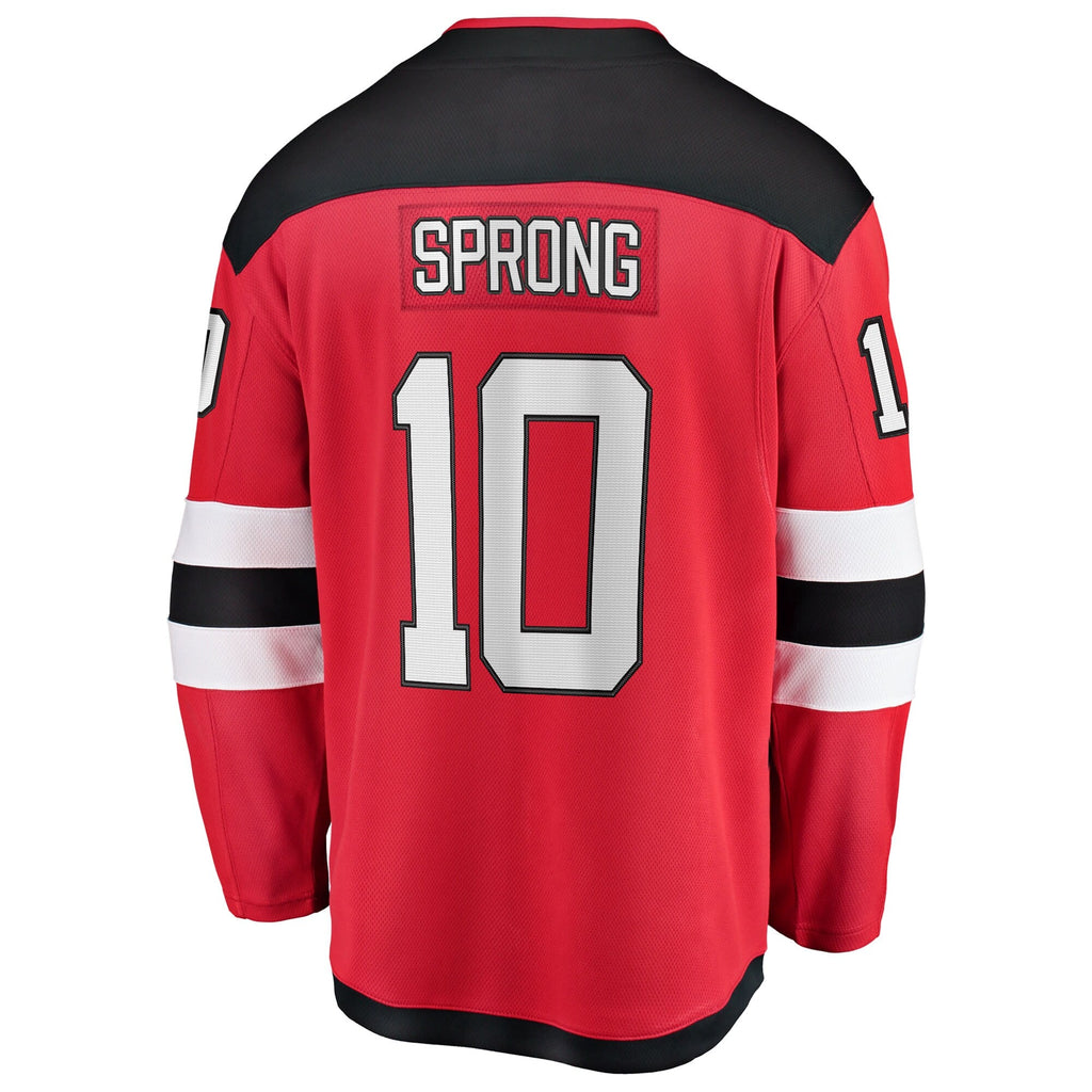 New Jersey Devils Daniel Sprong Fanatics Red Home Breakaway Jersey