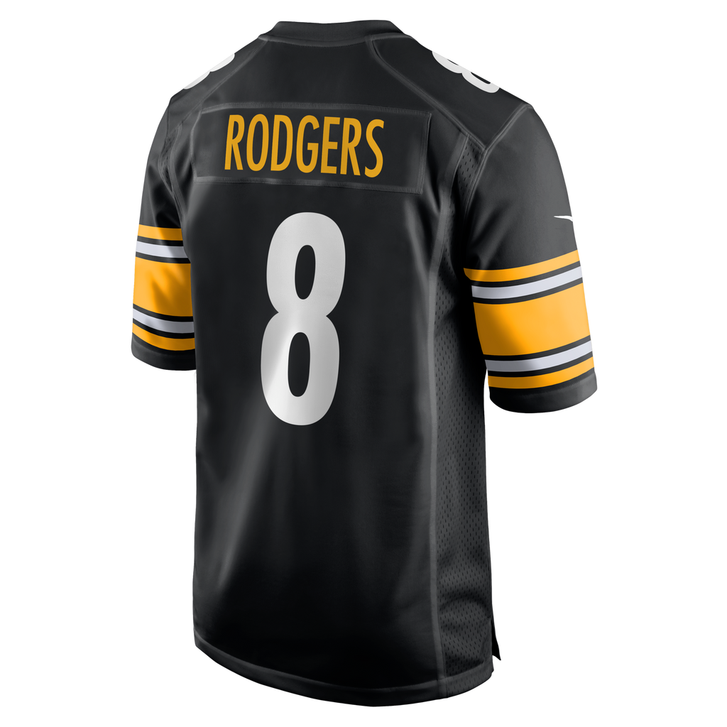 Pittsburgh Steelers Aaron Rodgers Nike Black Game Jersey