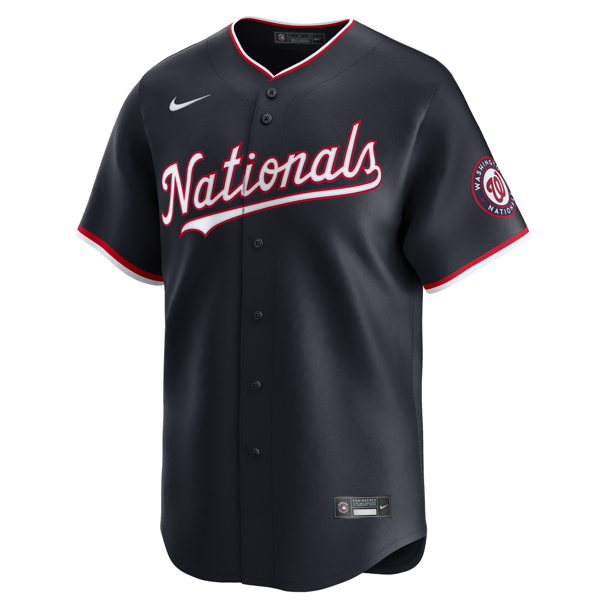 Washington Nationals James Wood Nike Navy Alternate Limited Player Jersey