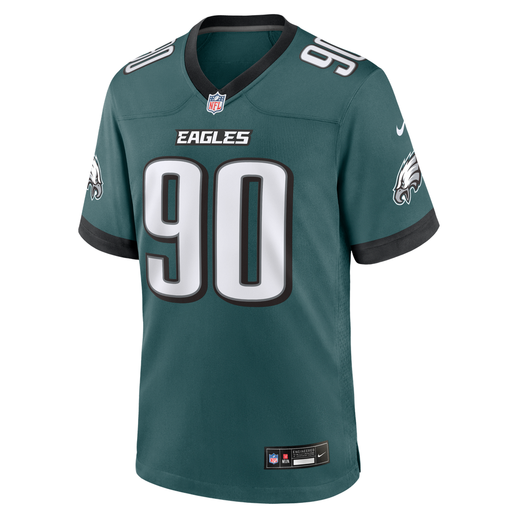 Philadelphia Eagles Jordan Davis Nike Midnight Green Team Game Jersey