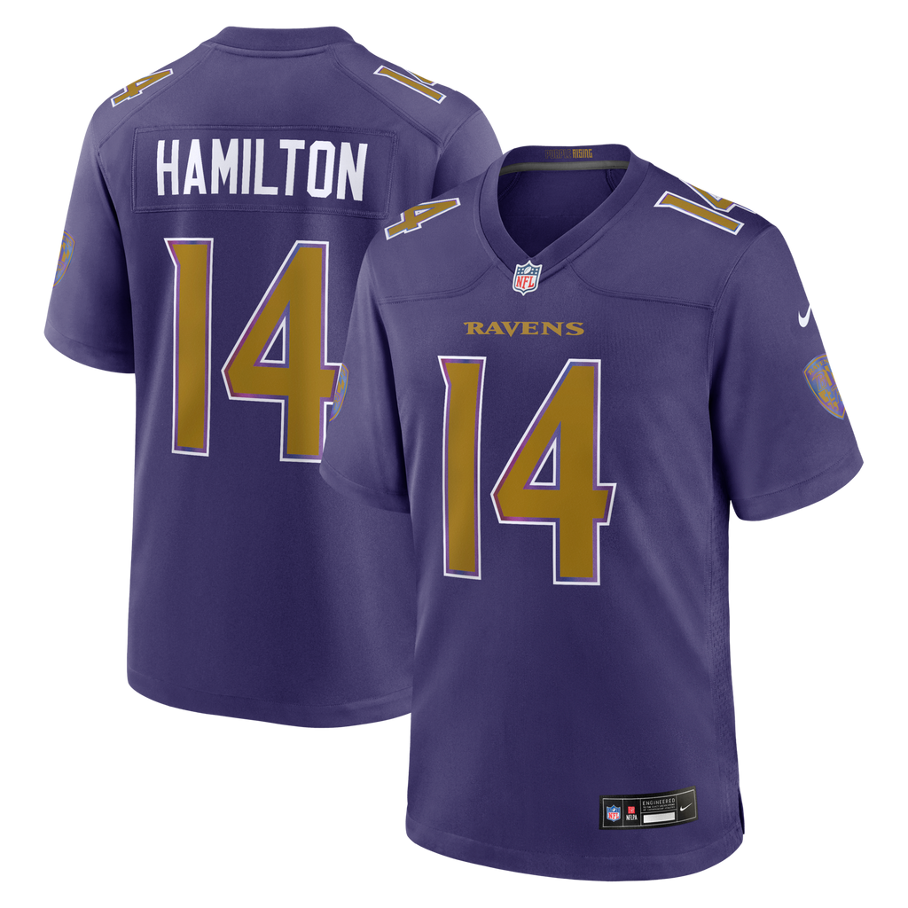 Baltimore Ravens Kyle Hamilton Nike Purple Alternate Game Jersey