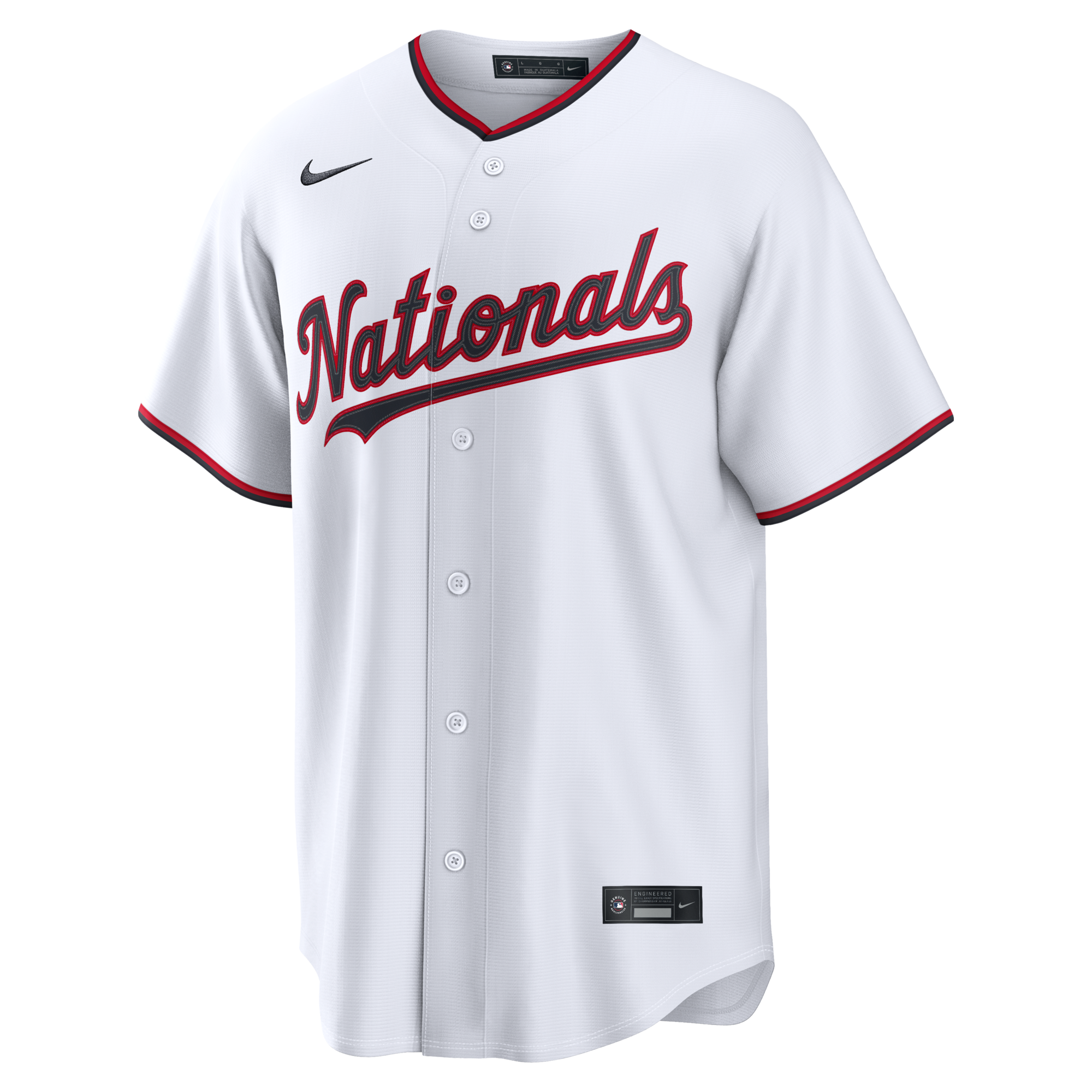 Washington Nationals James Wood Nike White Home Replica Jersey