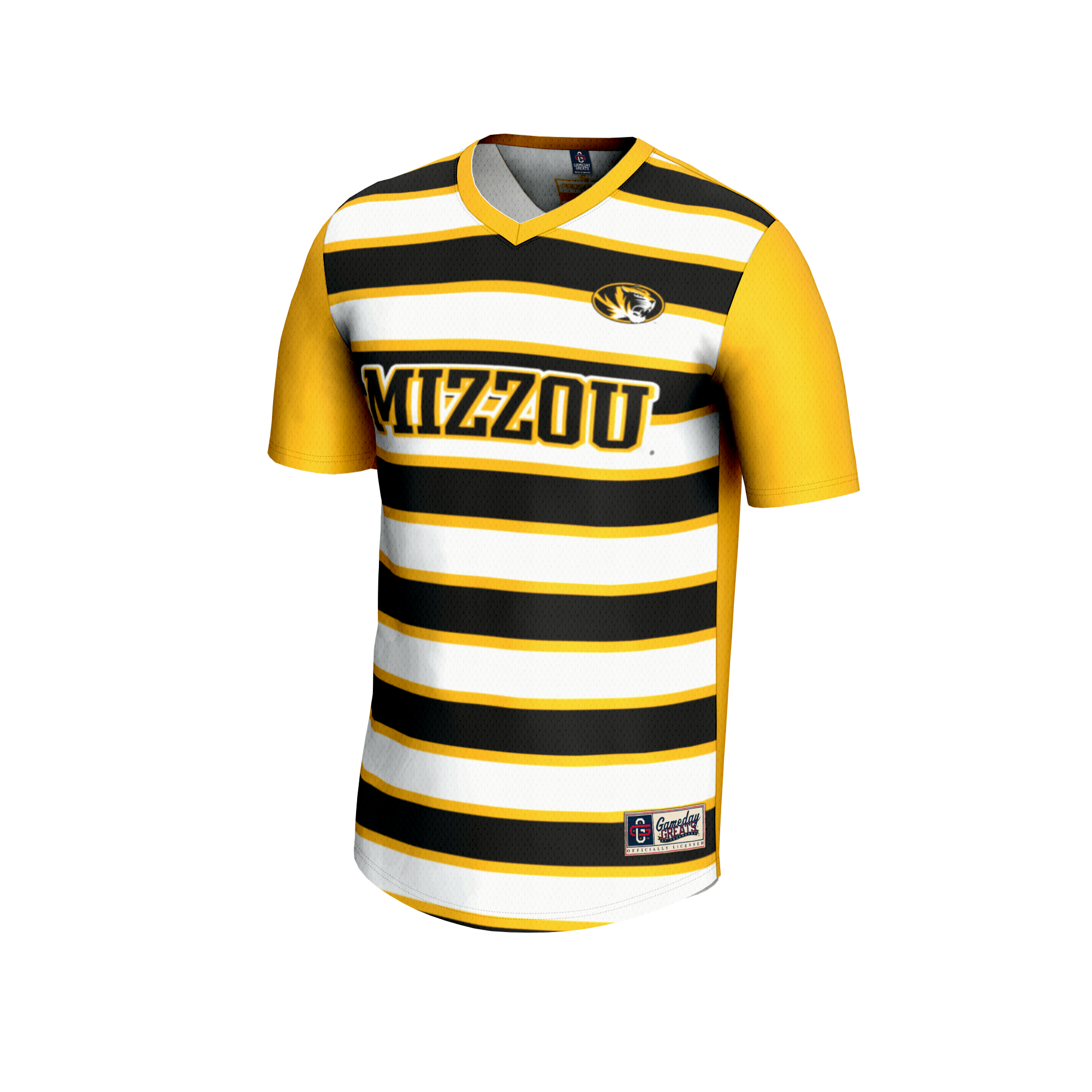 GameDay Greats #1 Gold Missouri Tigers Lightweight Soccer Fashion Jersey