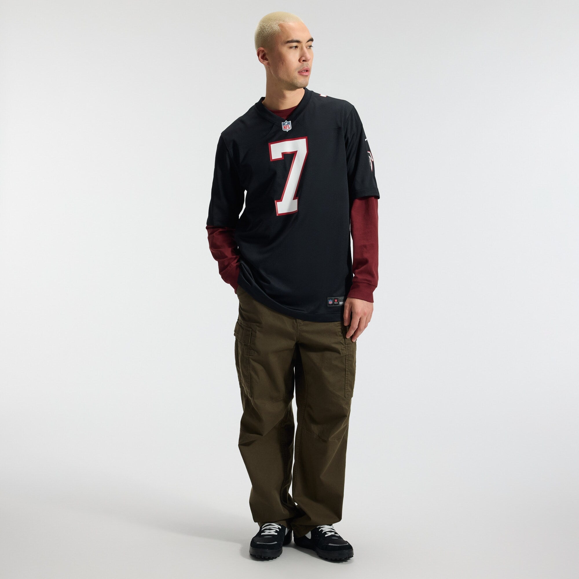 Atlanta Falcons Bijan Robinson Nike Black Throwback Game Jersey