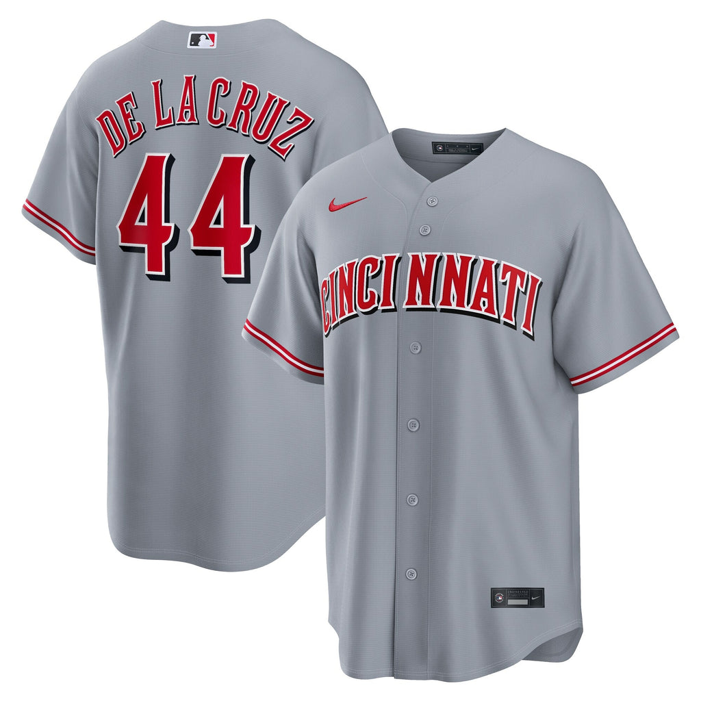Cincinnati Reds Elly De La Cruz Nike Gray Road Replica Jersey