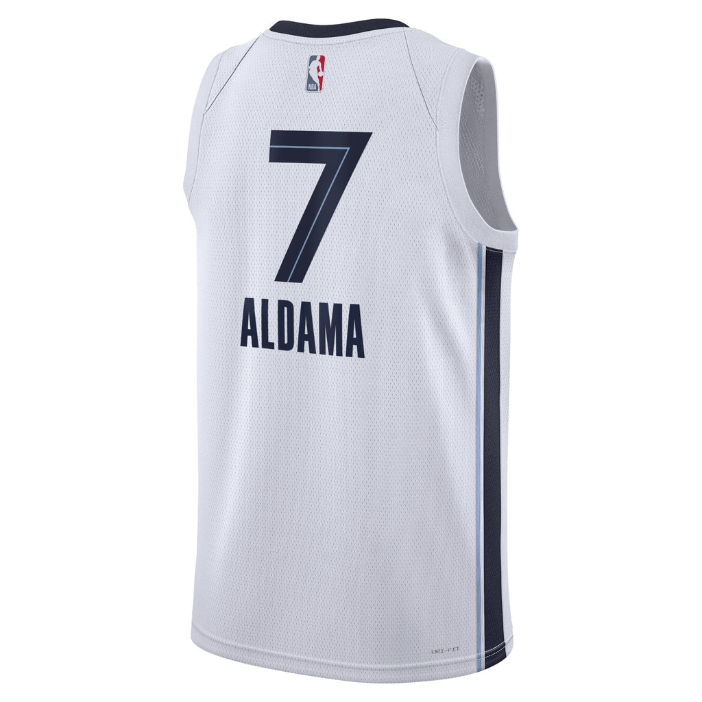 Memphis Grizzlies Nike Association Edition Swingman Jersey - White - Santi Aldama