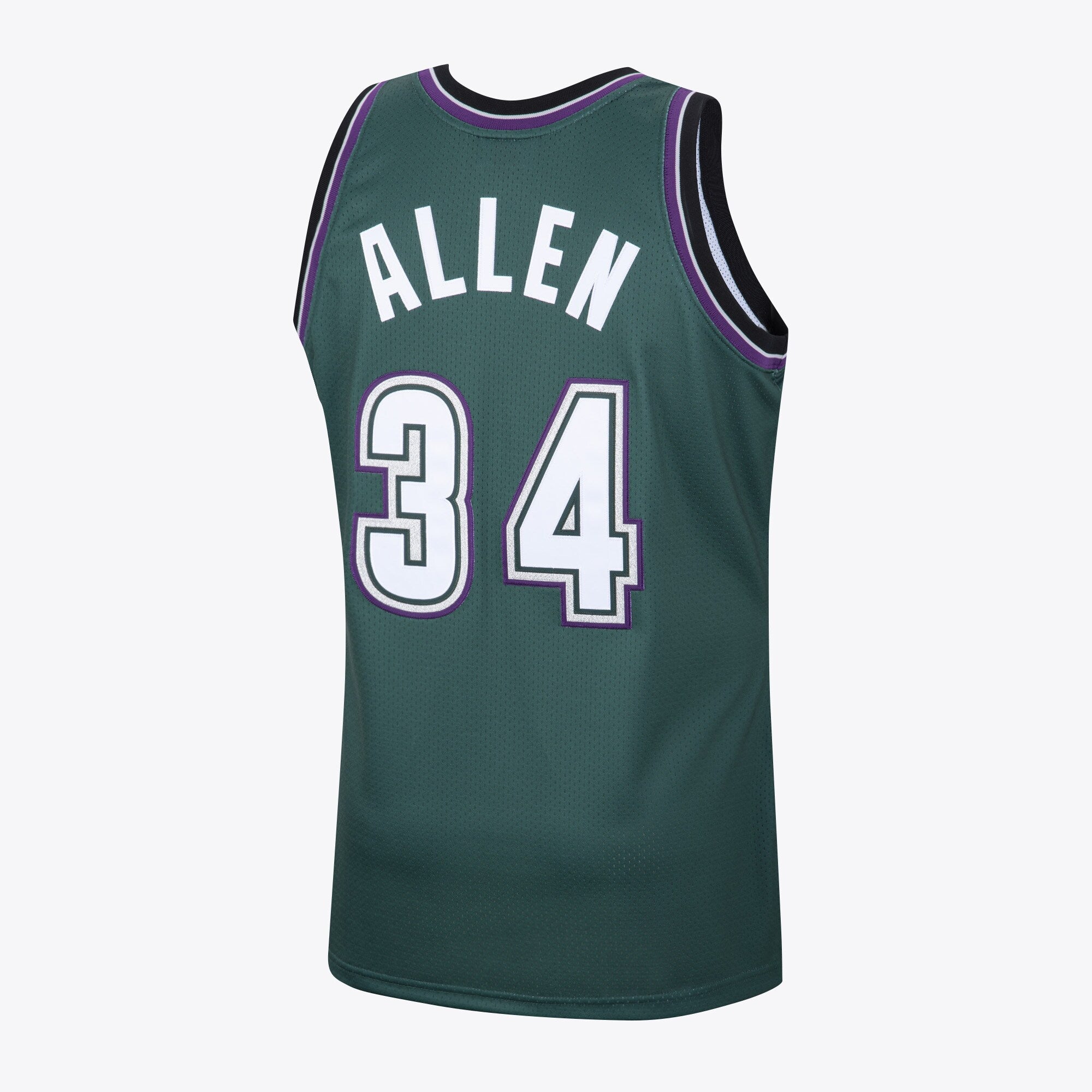 Milwaukee Bucks Ray Allen 1996 Hardwood Classics Alternate Swingman Jersey By Mitchell & Ness - Dark Green -