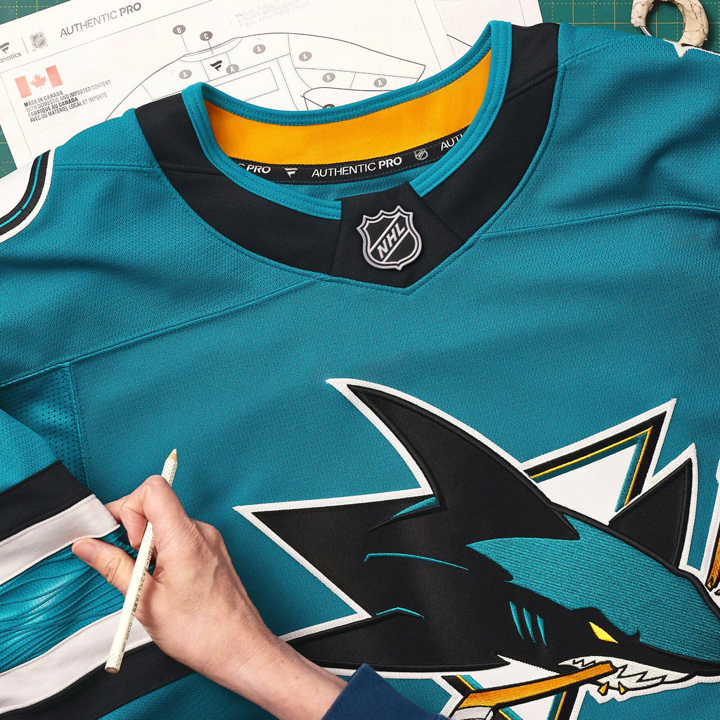 San Jose Sharks Fanatics Teal Home Authentic Pro Jersey