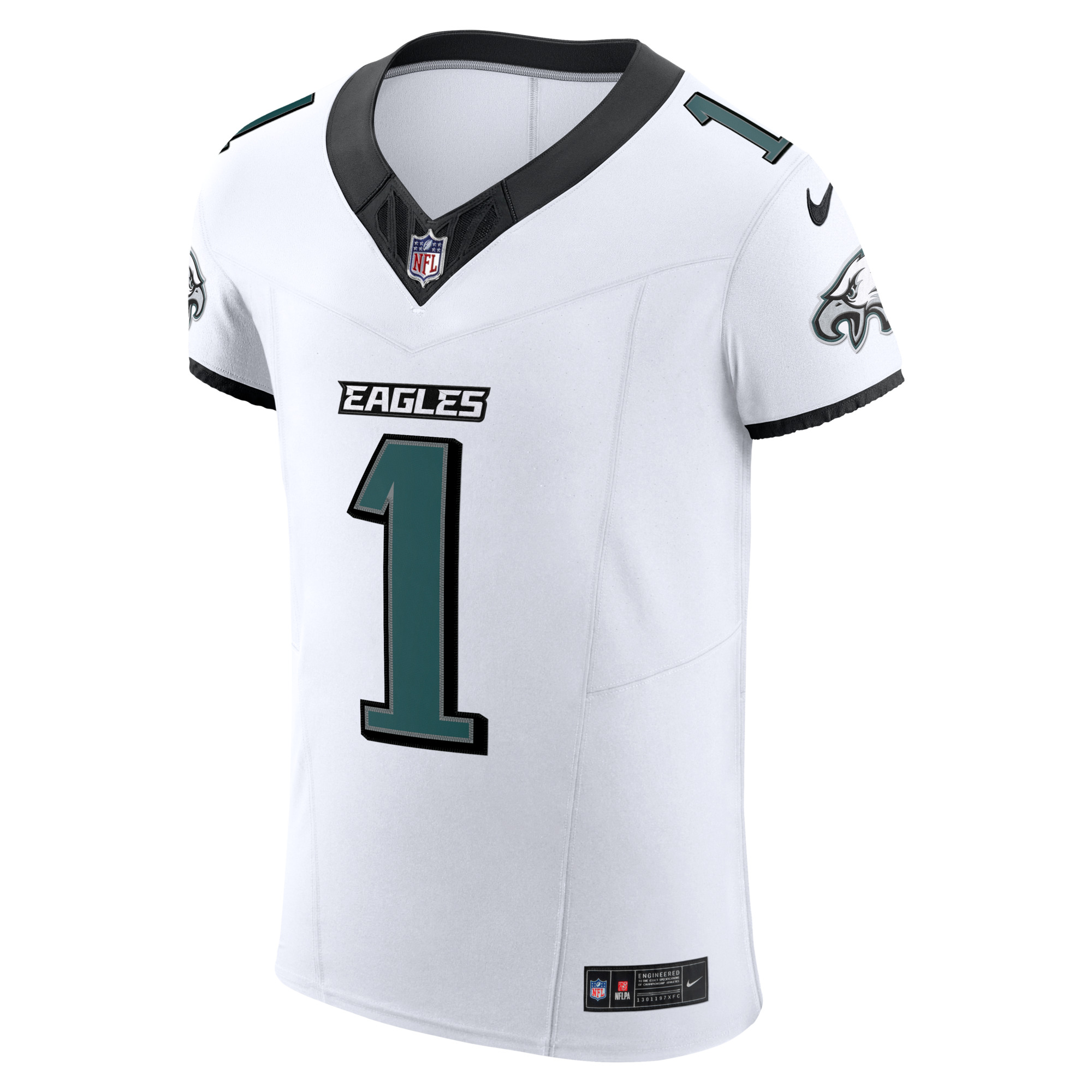 Philadelphia Eagles Jalen Hurts Nike White Vapor F.U.S.E. Elite Jersey