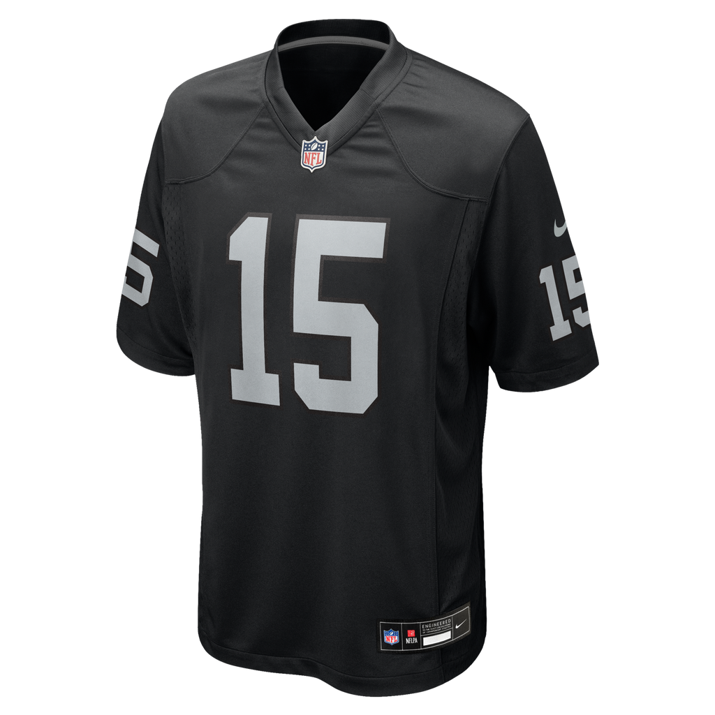 Las Vegas Raiders Fernando Mendoza Nike Black 2026 NFL Draft First Round Pick No. 1 Team Game Jersey