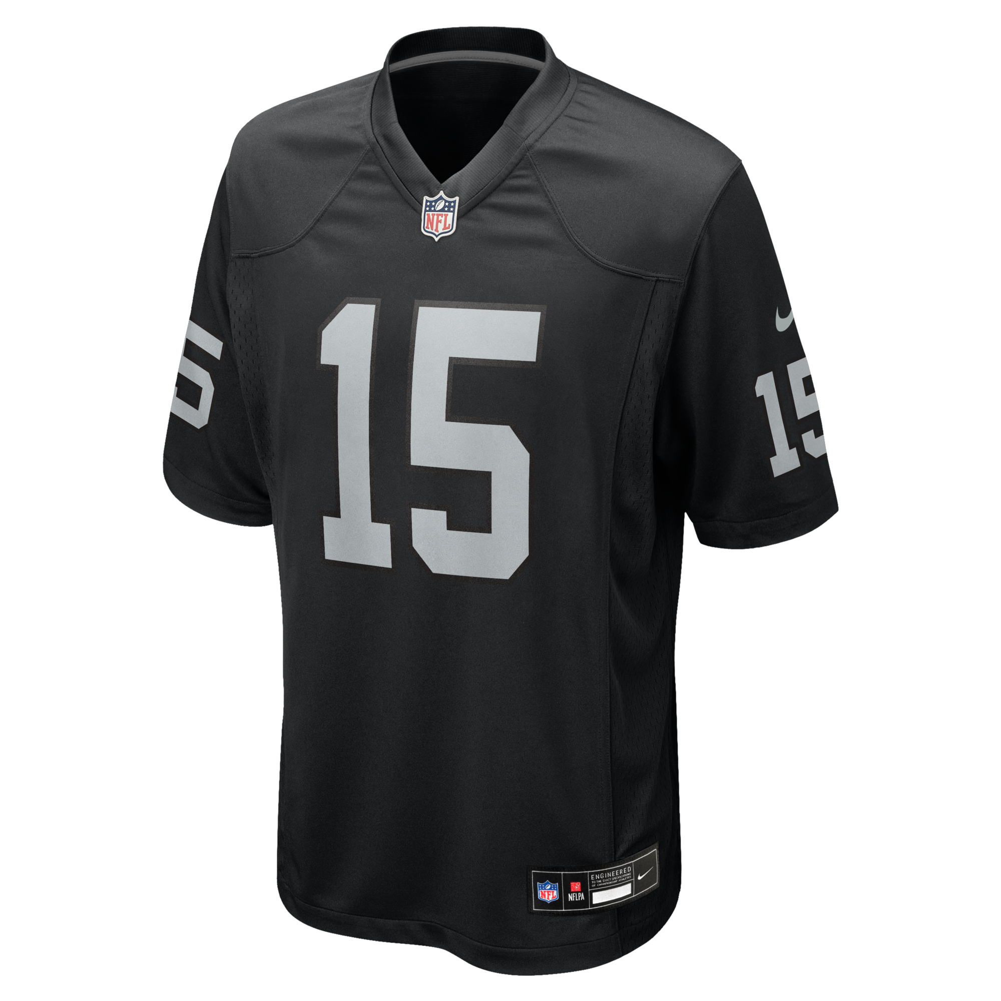 Las Vegas Raiders Fernando Mendoza Nike Black 2026 NFL Draft First Round Pick No. 1 Team Game Jersey