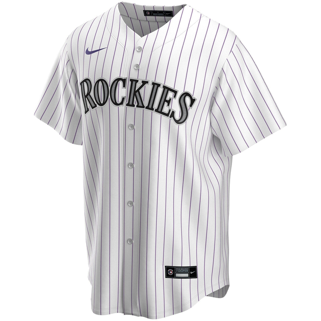 Colorado Rockies Nike White Home Replica Custom Jersey