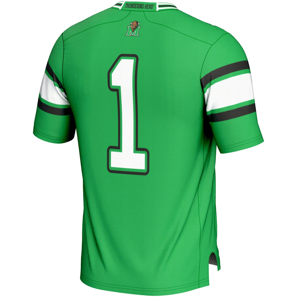 GameDay Greats #1 Kelly Green Marshall Thundering Herd Endzone Football Jersey