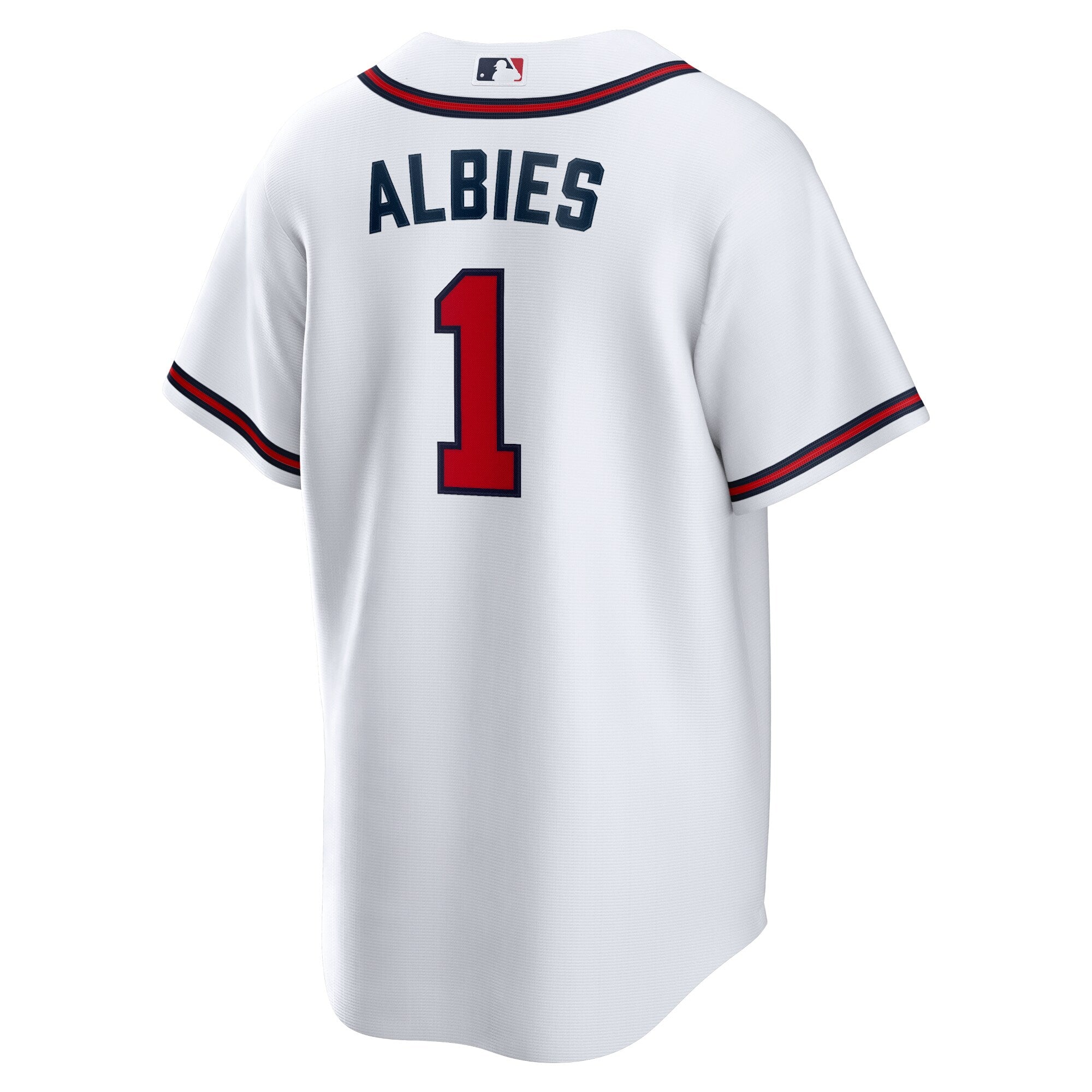 Atlanta Braves Ozzie Albies Nike White Home Replica Player Name Jersey