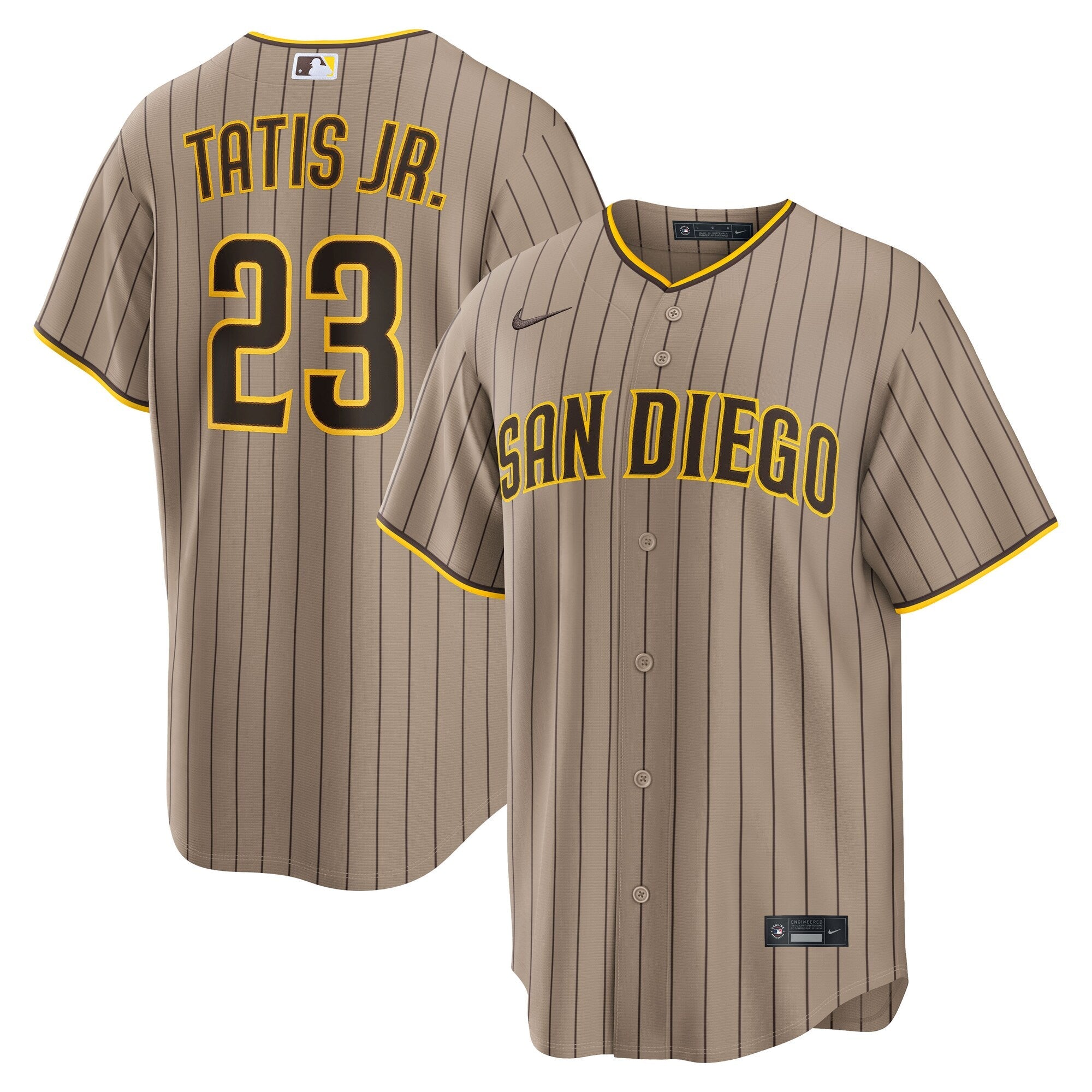 San Diego Padres Fernando Tatis Jr. Nike Sand Alternate Replica Jersey