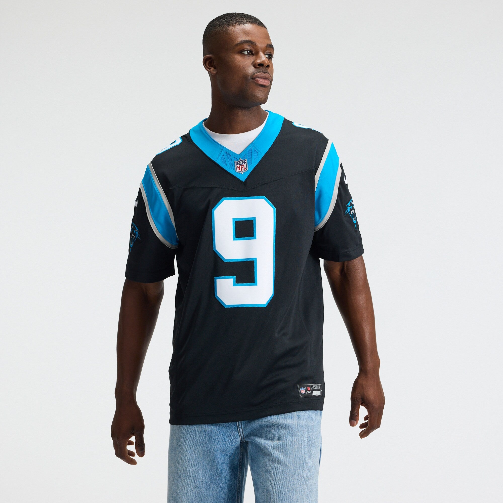Carolina Panthers Bryce Young Nike Black Team Vapor F.U.S.E. Stitched Limited Jersey