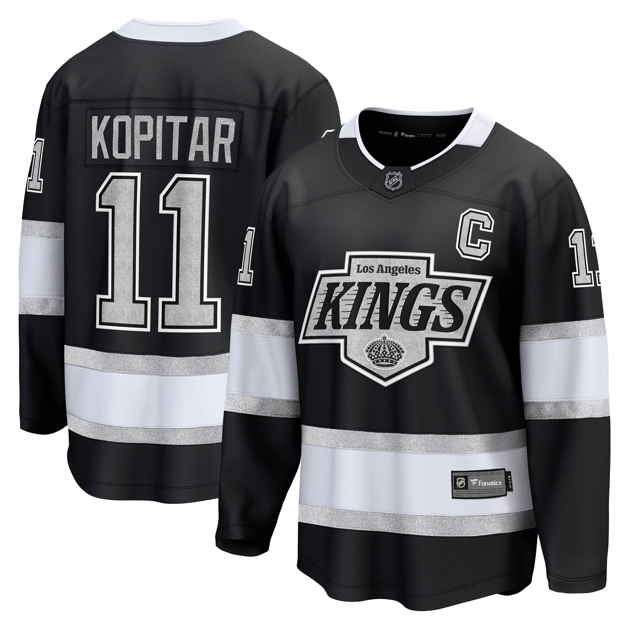 Los Angeles Kings Anze Kopitar Fanatics Black Home Premier Breakaway Player Jersey
