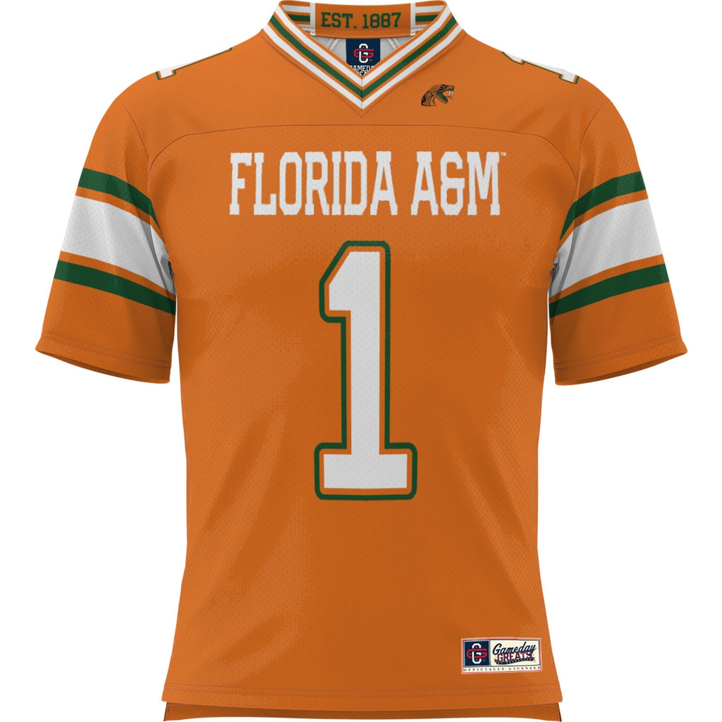 GameDay Greats #1 Orange Florida A&M Rattlers Football Jersey