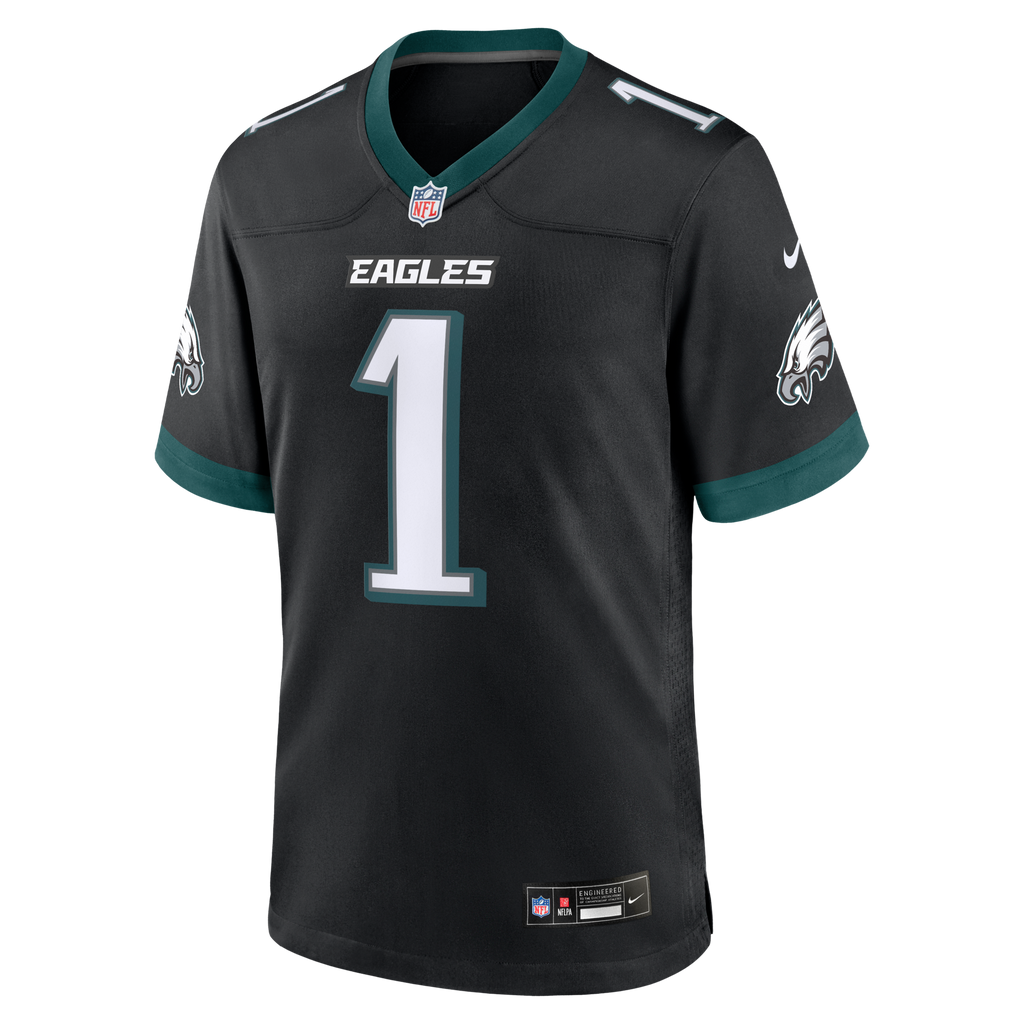 Philadelphia Eagles Jalen Hurts Nike Black Alternate Game Jersey