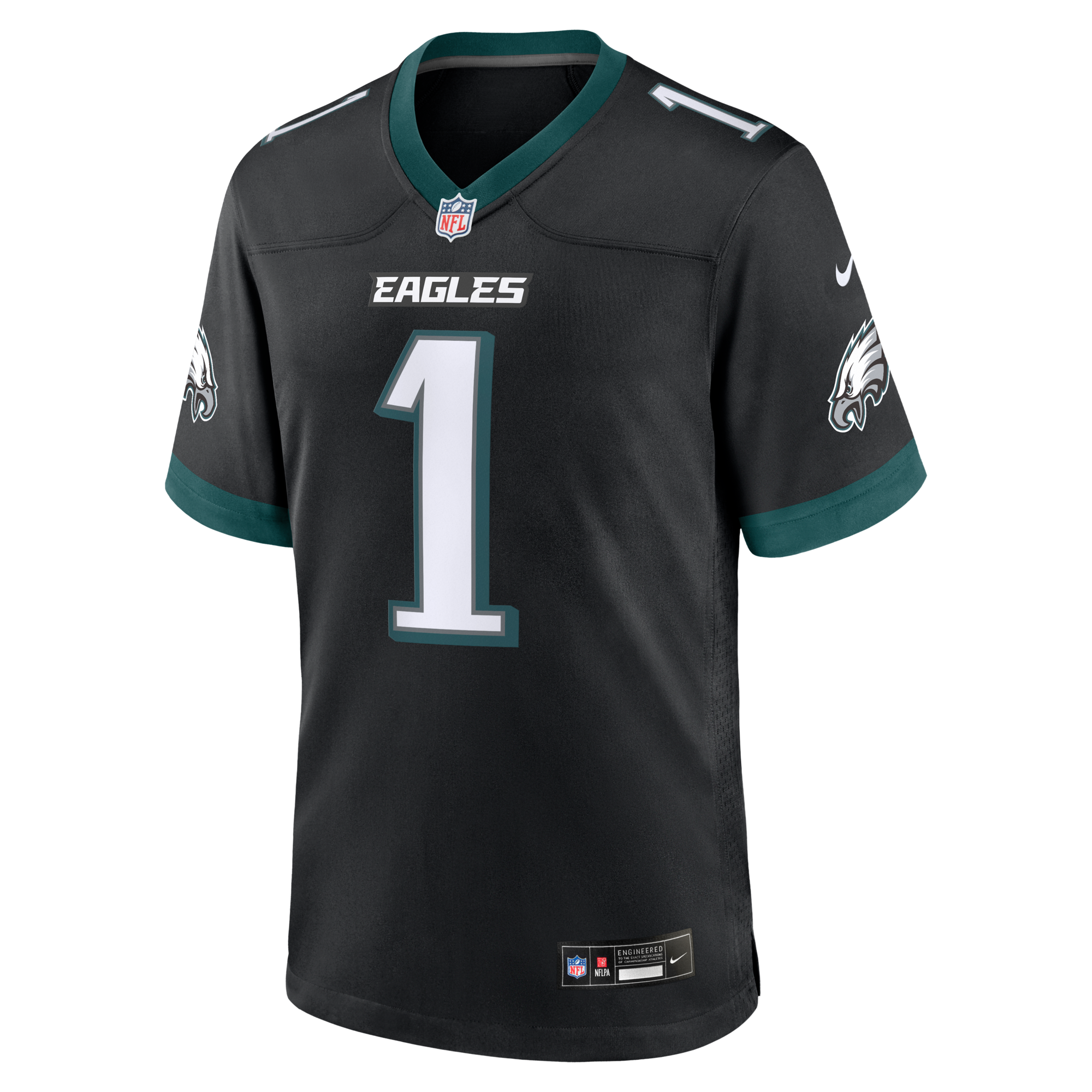 Philadelphia Eagles Jalen Hurts Nike Black Alternate Game Jersey