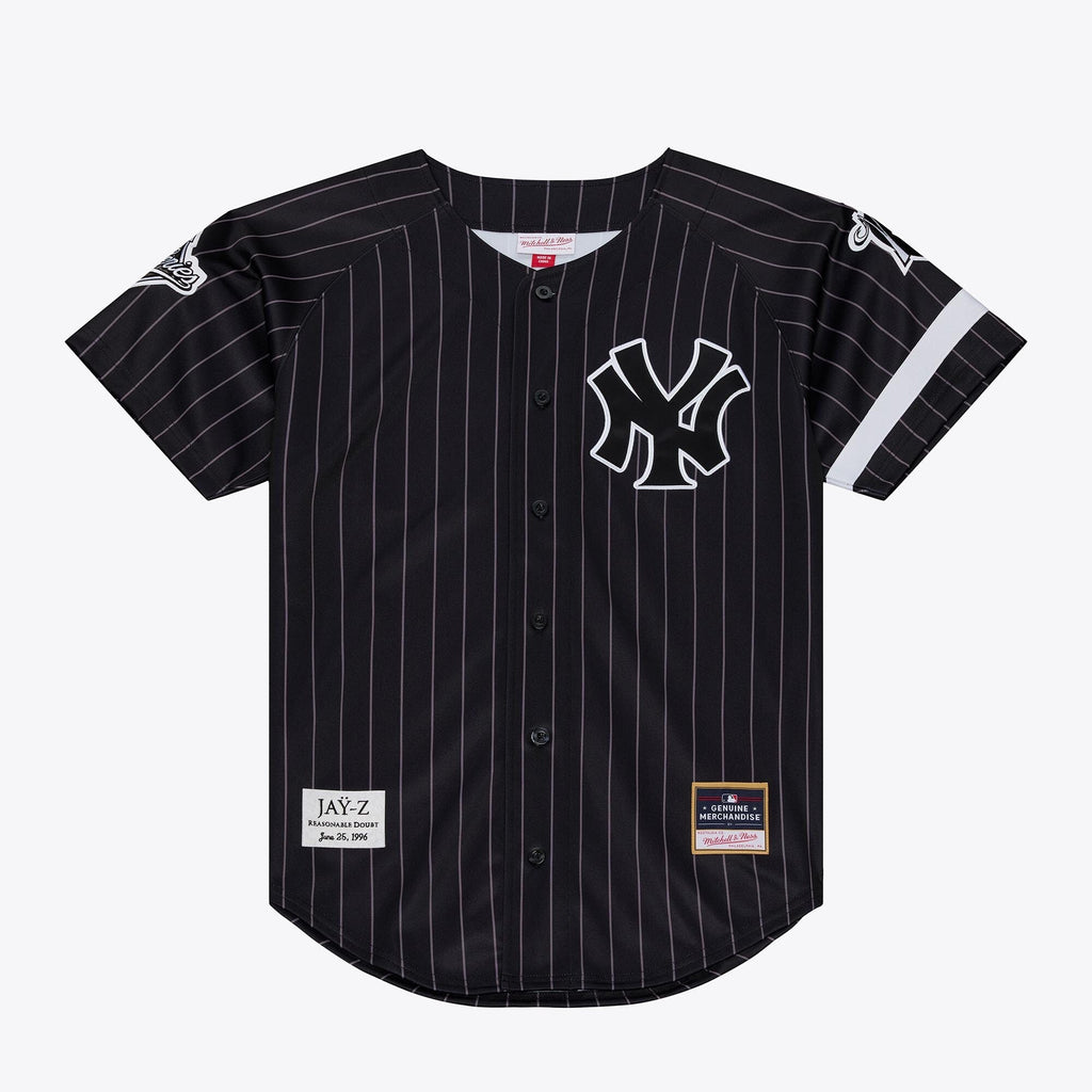 New York Yankees Jay-Z Reasonable Doubt x Mitchell & Ness Black Baseball Jersey