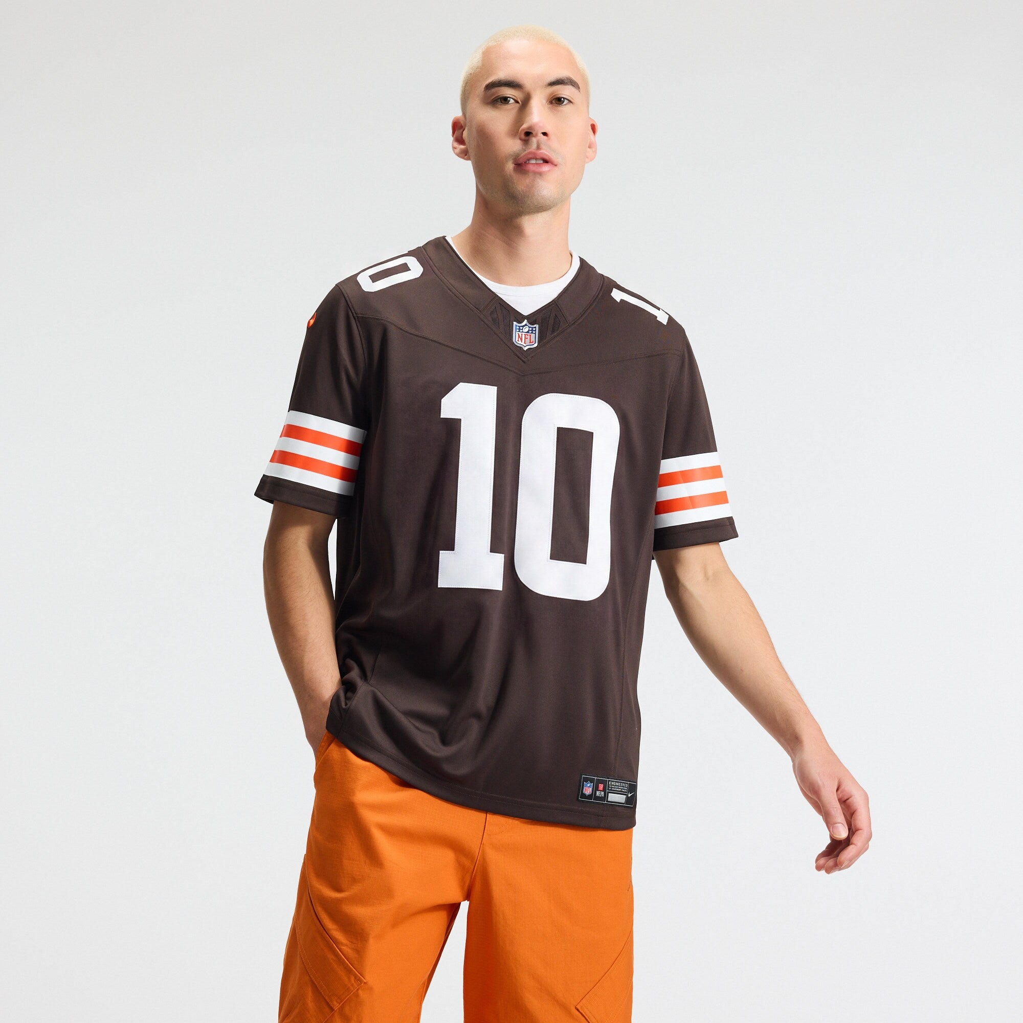 Cleveland Browns Quinshon Judkins Nike Brown Team Vapor F.U.S.E. Stitched Limited Jersey