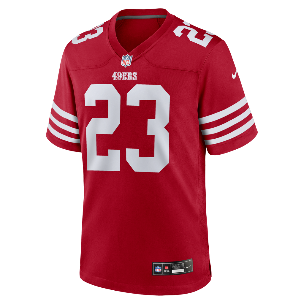 San Francisco 49ers Christian McCaffrey Nike Scarlet Game Player Jersey