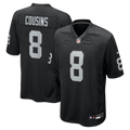 Las Vegas Raiders Kirk Cousins Nike Black Team Game Jersey