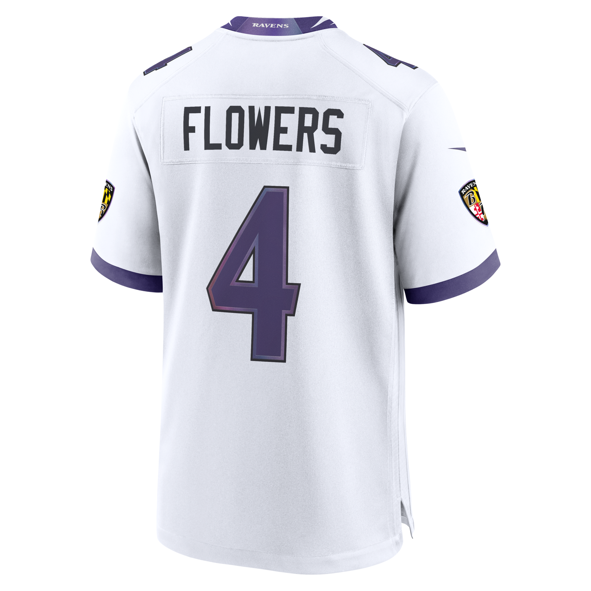 Baltimore Ravens Zay Flowers Nike White Game Jersey