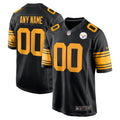 Pittsburgh Steelers Nike Black Alternate Custom Game Jersey