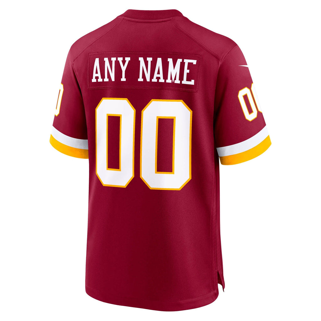 Washington Commanders Nike Burgundy Custom Game Jersey