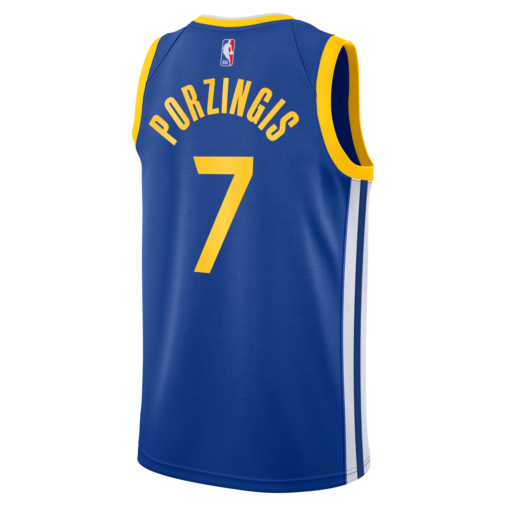 Golden State Warriors Nike Icon Edition Swingman Jersey - Royal - Kristaps Porzi??is