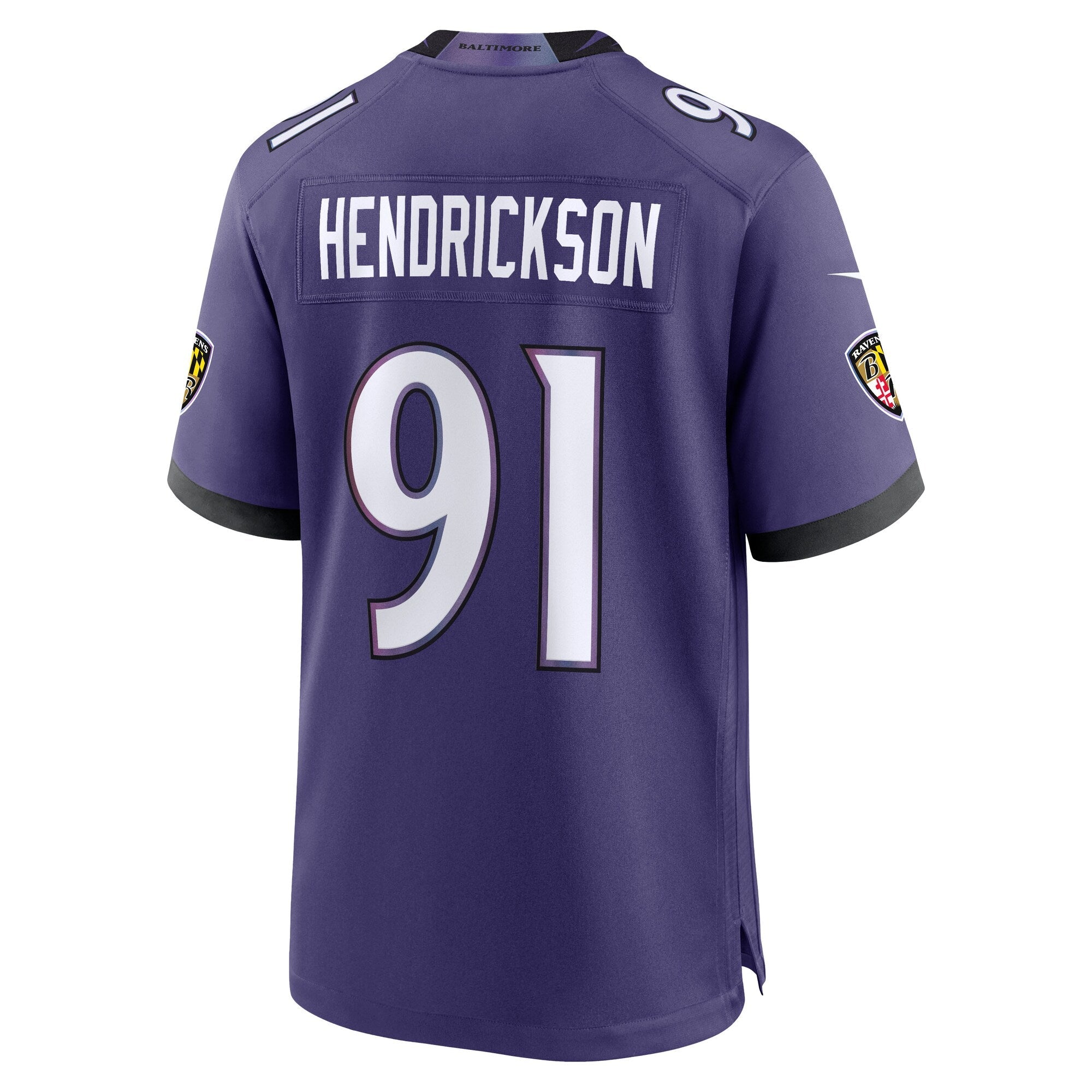Baltimore Ravens Trey Hendrickson Nike Purple Team Game Jersey