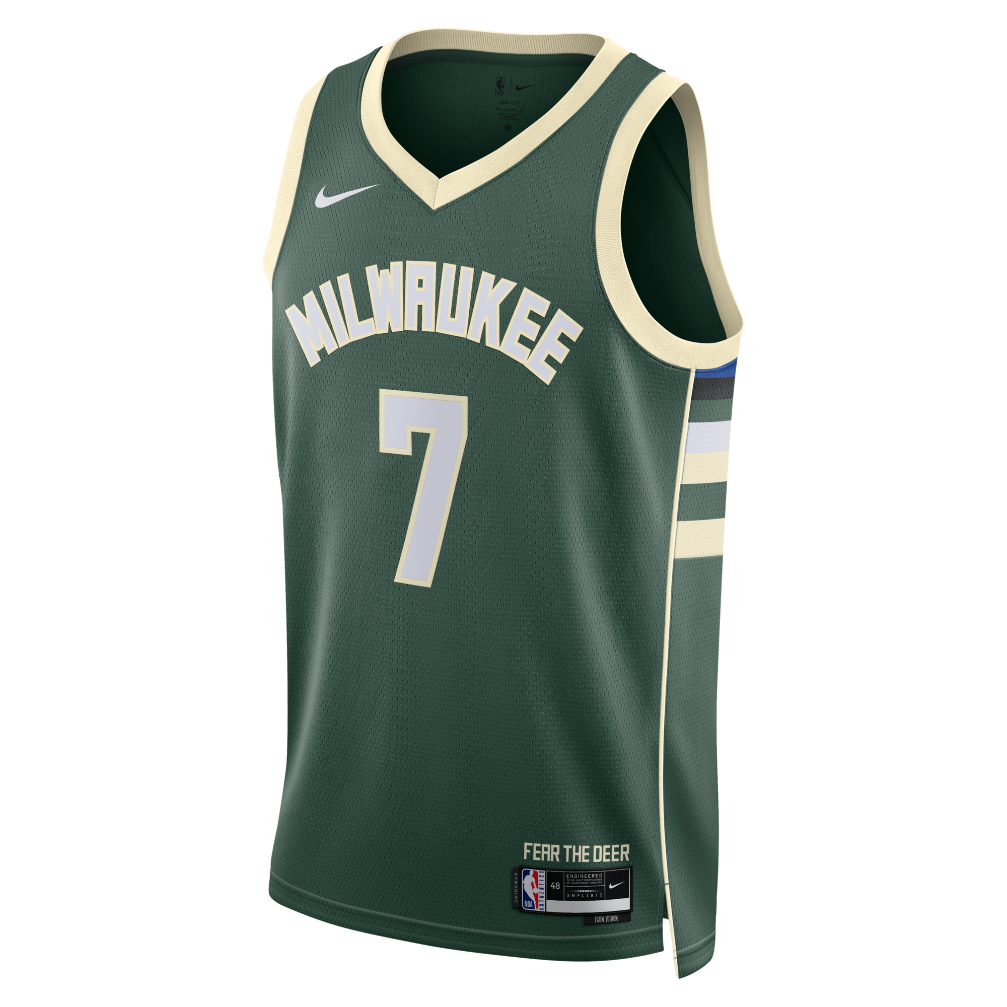Milwaukee Bucks Nike Icon Edition Swingman Jersey - Hunter Green - Kevin Porter Jr.