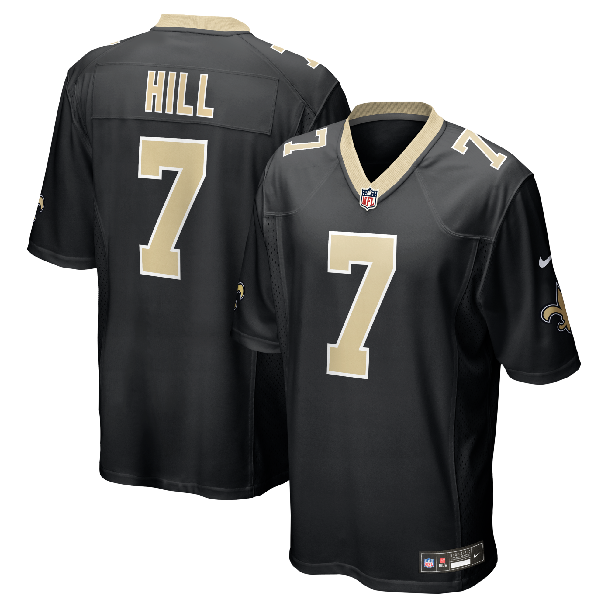 New Orleans Saints Taysom Hill Nike Black Game Jersey