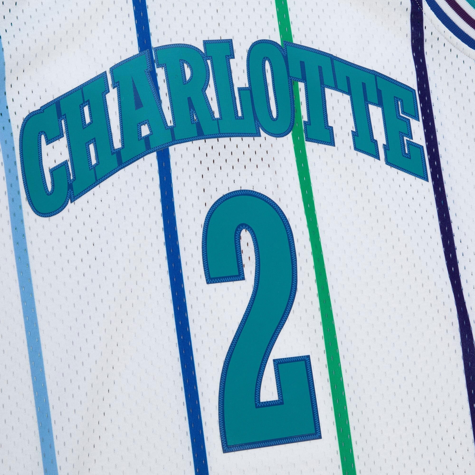 Charlotte Hornets Mitchell & Ness Larry Johnson 1992 Authentic Jersey - White