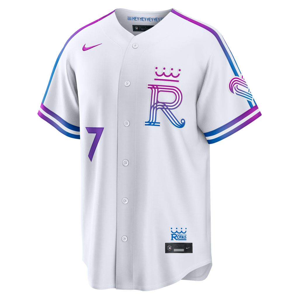 Kansas City Royals Bobby Witt Jr. Nike White 2026 City Connect Stadium Jersey