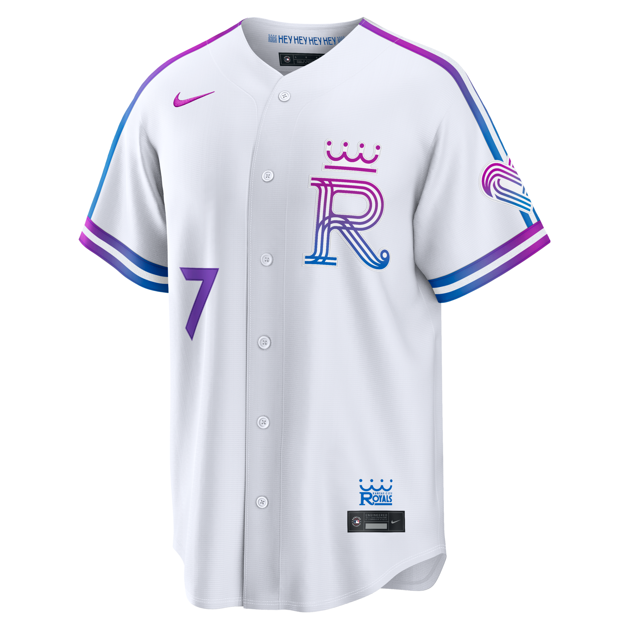Kansas City Royals Bobby Witt Jr. Nike White 2026 City Connect Stadium Jersey