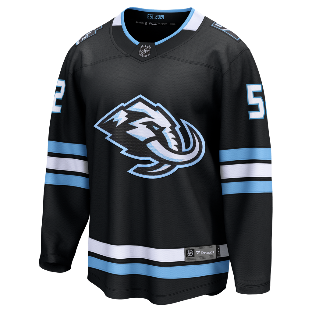 Utah Mammoth MacKenzie Weegar Fanatics Black Home Breakaway Jersey