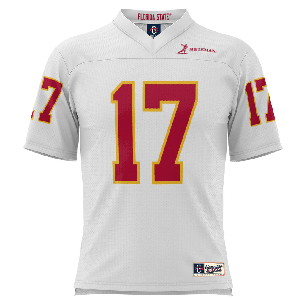 GameDay Greats Charlie Ward White Florida State Seminoles Heisman Football Jersey