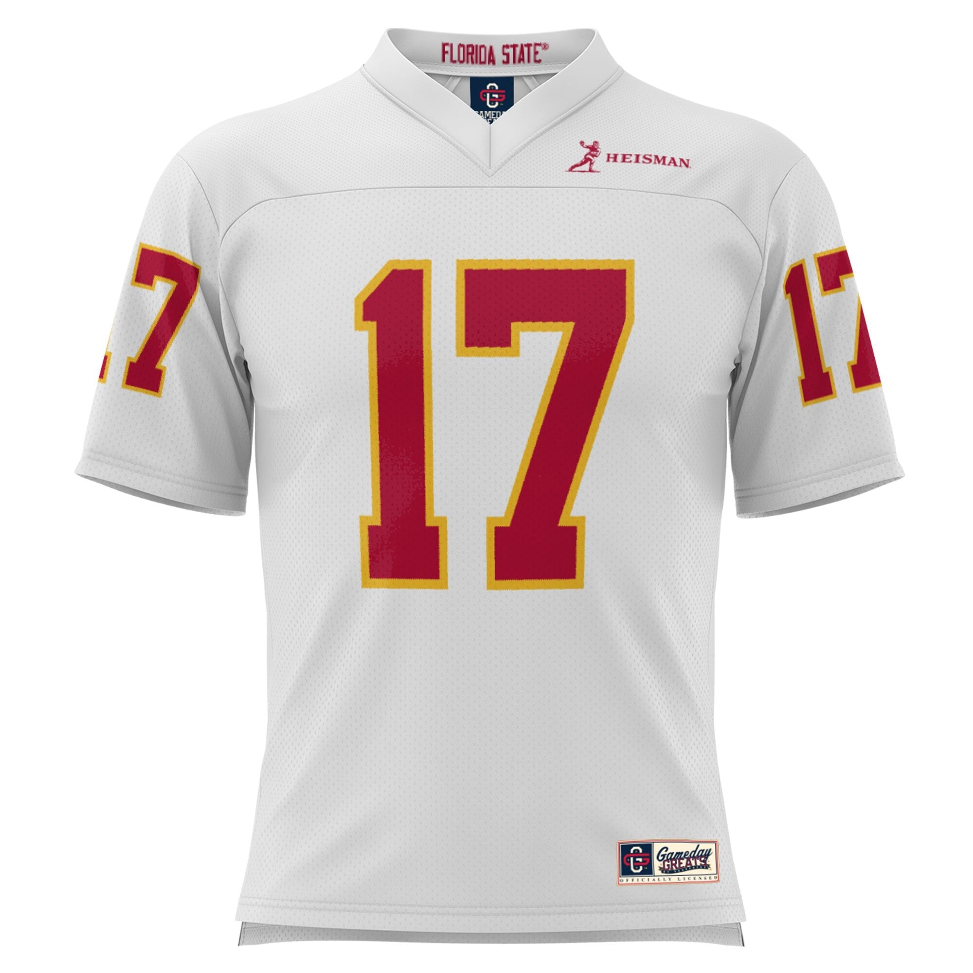 GameDay Greats Charlie Ward White Florida State Seminoles Heisman Football Jersey