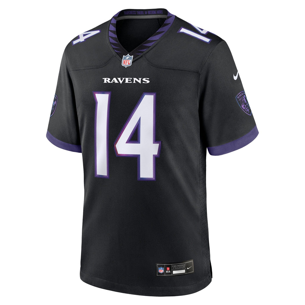 Baltimore Ravens Kyle Hamilton Nike Black Alternate Game Jersey