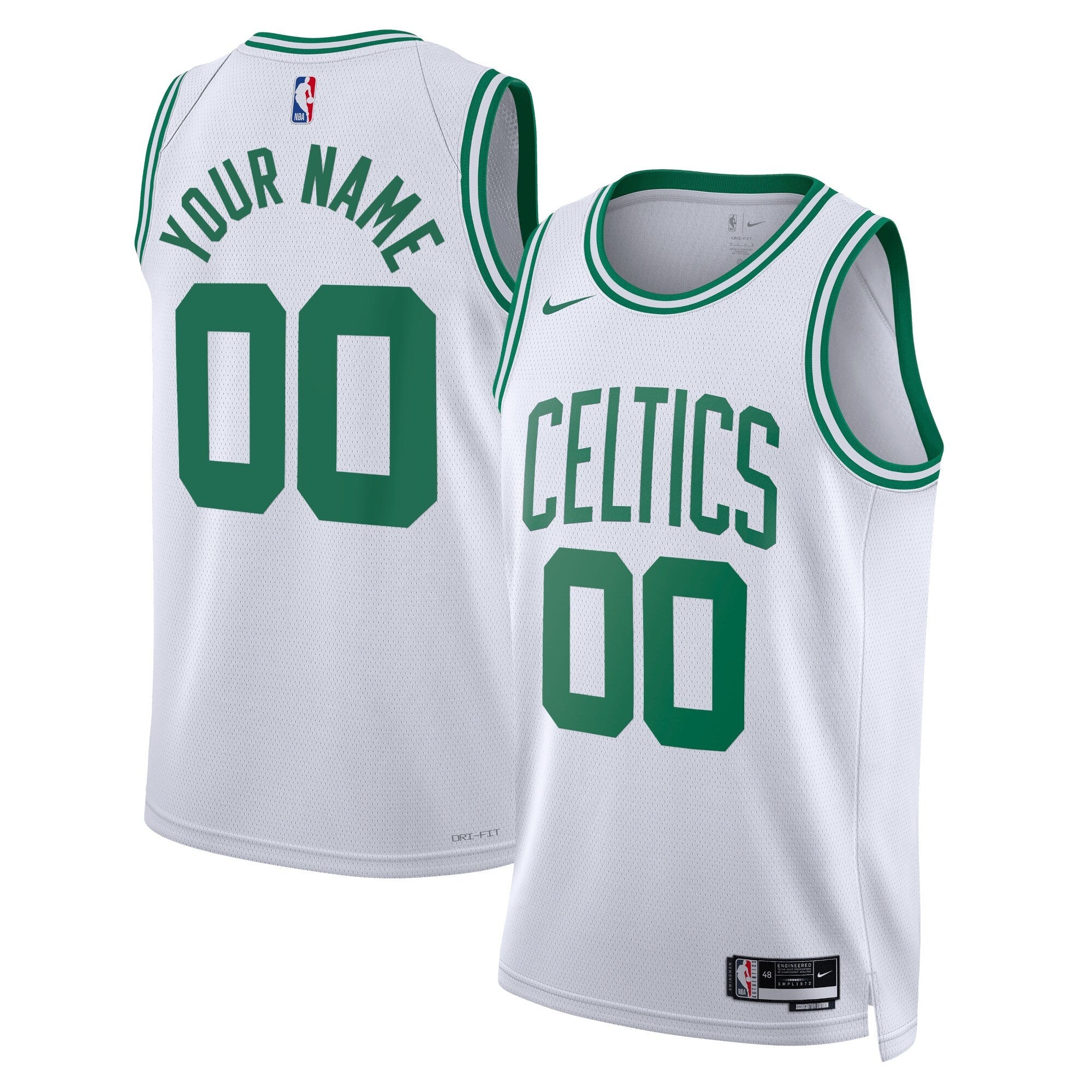 Boston Celtics Nike Association Swingman Jersey - Custom
