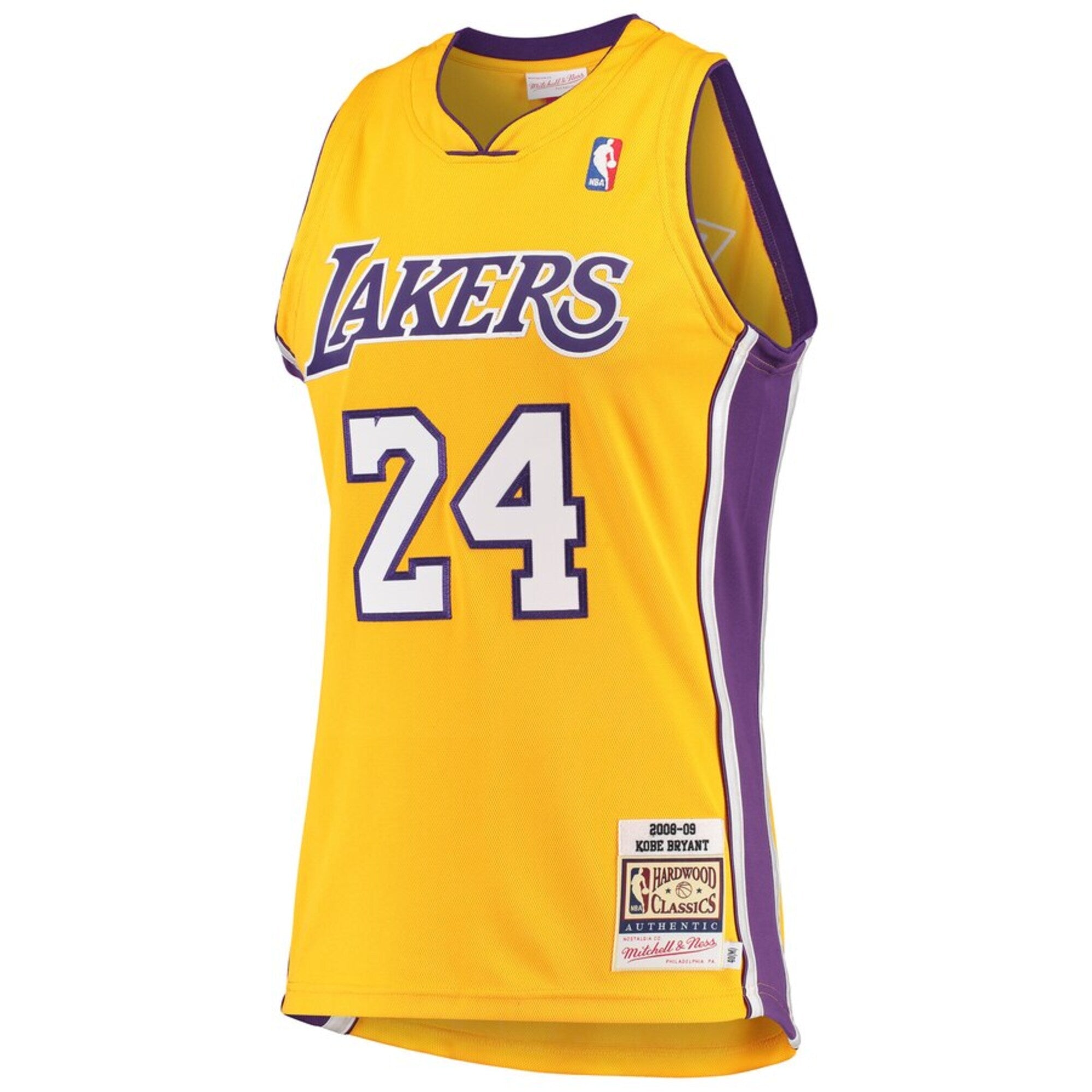 Kobe Bryant Hardwood Classics 2008-09 Authentic Jersey By Mitchell & Ness - Gold -
